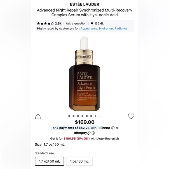 [SKIN] Estée Lauder Advanced Night Repair Serum 50 mL | Hydrating Anti-Aging - Picture 3 of 4